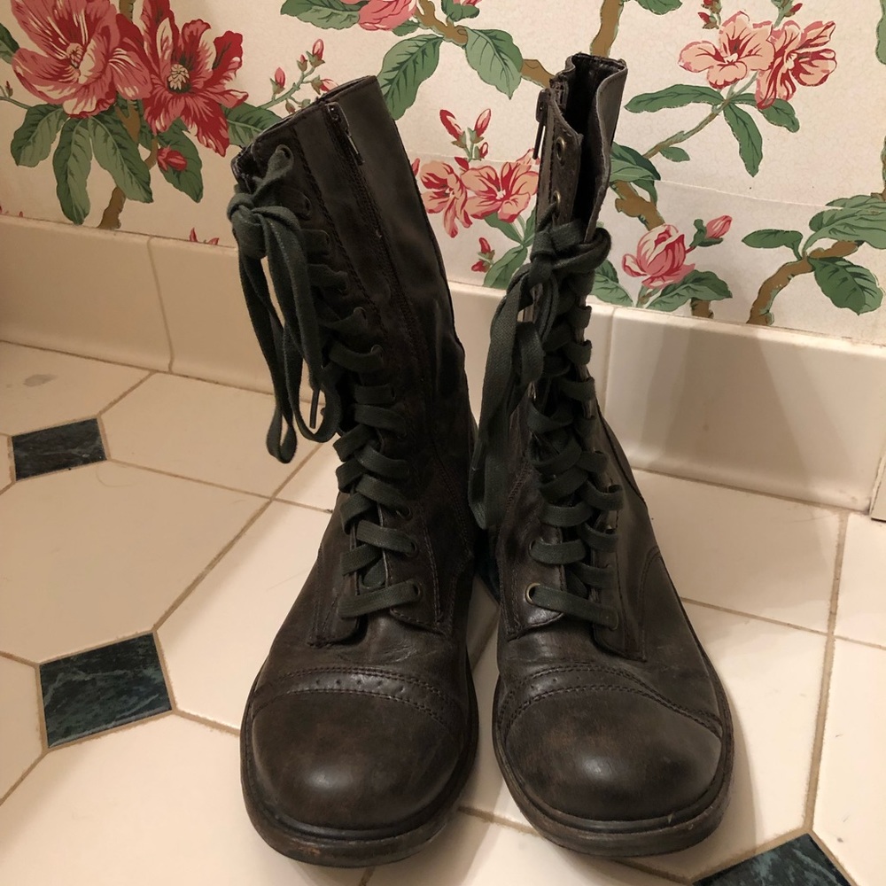 Nine West Combat Boots